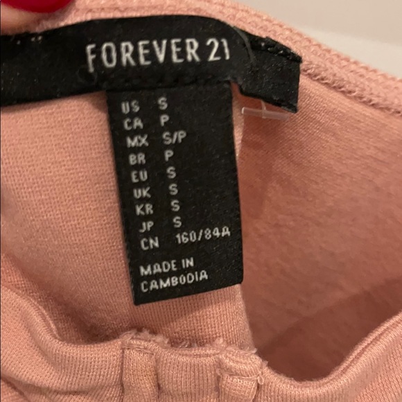 Pink Rinestone Crop Top - Picture 2 of 3